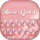 Rose Gold Silk Keyboard Theme icône