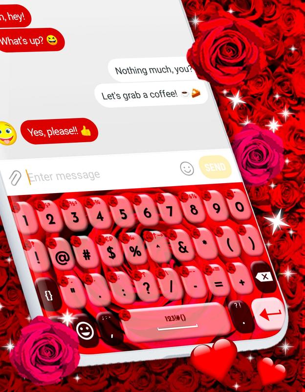 Red Roses Emoji Keyboard For Android Apk Download