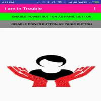I AM IN TROUBLE (WOMEN SAFETY) PANIC POWER BUTTON постер