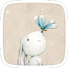 Rabbit and Butterfly icon