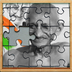 Mahatma Gandhi rompecabezas juego icono