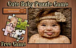 Poster Gioco carino di bambino gioco di puzzle