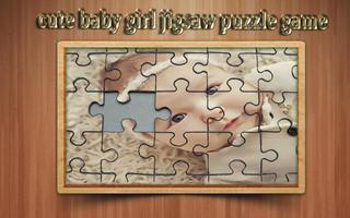 Cute Baby Girl Jigsaw Puzzle Game Affiche