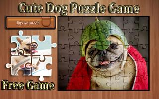 cute dog photo Jigsaw puzzle game poster