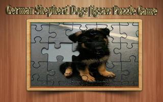 Cães de pastor alemão Jigsaw Puzzle Game Cartaz