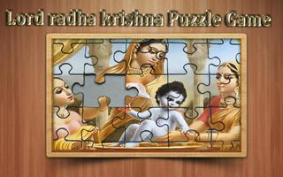 lord radha krishna jigsaw puzzle game Affiche
