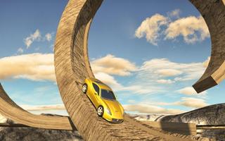 Impossible Car Racing Stunt Games 3D captura de pantalla 1