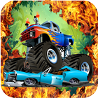 Monster Truck Racing Adventure Super 2D Race Games icône