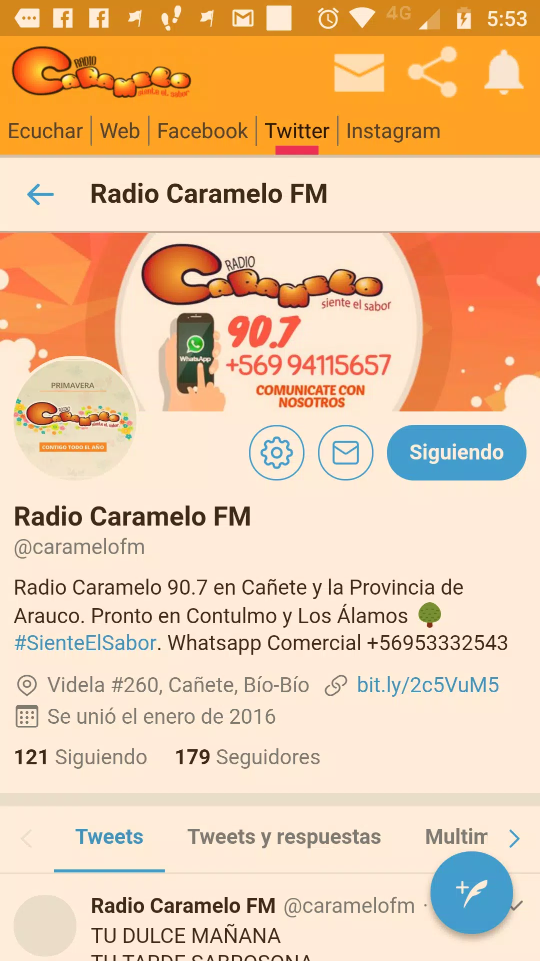 Descarga de APK de Radio Caramelo Cañete para Android