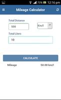 Mileage Calculator Affiche