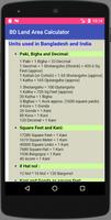 BD Land Area Calculator Ekran Görüntüsü 3