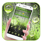 Green Rainy Drop Launcher icône