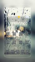 Transparent Rain Glass Poster