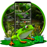 3d rain frog icon