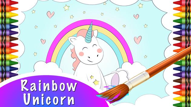 Gambar Unicorn Pelangi