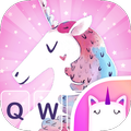 Thème Unicorn Poop clavier pou