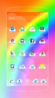 Colorido tema del arco iris captura de pantalla 1