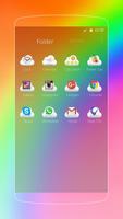 Colorido tema del arco iris captura de pantalla 2