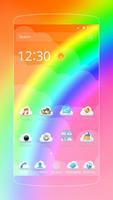 Colorful Rainbow Theme capture d'écran 3