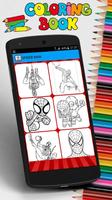 Super Heroes Coloring book imagem de tela 2