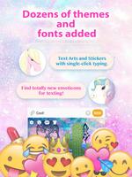 Rainbow Skull Galaxy Keyboard Theme for Girls screenshot 1