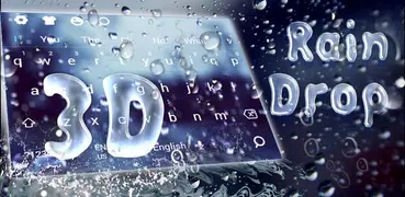 3D Falling Raindrop Keyboard