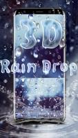 3D Falling Raindrop Keyboard Poster