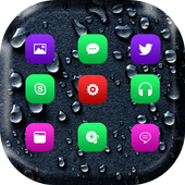 Rainy Theme and Launcher new icon