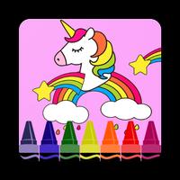 Coloring Pages for Pony unicorn পোস্টার