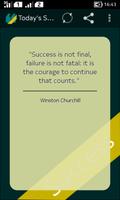 Todays Success Quote poster