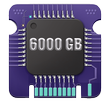 6000GB Storage Space Cleaner : simulted