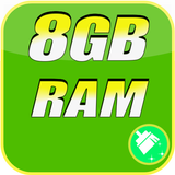 آیکون‌ 8GB Ram Cleaner booster Cleaner App pro 2018