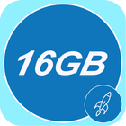 16GB Ram Cleaner Booster Cleaner App pro2018 أيقونة