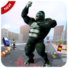 Real Gorilla Vs City Battle icône