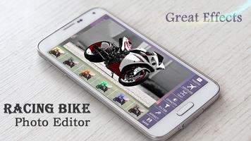 Racing Bike Photo Editor Affiche