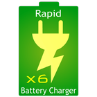 Rapide Batterie Chargeur x6 icône