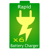 Rapide Batterie Chargeur x6 icône