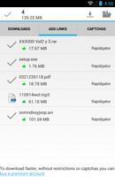 Downloader para Rapidgator captura de pantalla 2