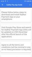 Aadhar Pay App Guide capture d'écran 3