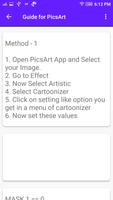 Guide For PicsArt capture d'écran 3