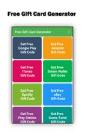 Free Gift Card Generator Affiche