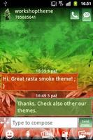 GO SMS Pro Theme Weed Ganja Affiche