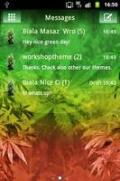 GO SMS Pro Theme Weed Ganja capture d'écran 1