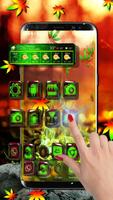 3D Rasta Weed Theme imagem de tela 1