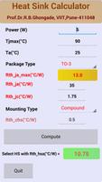 Heat Sink Calculator capture d'écran 1