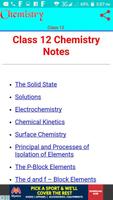 Class 12 Chemistry Notes Poster
