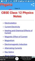 Class 12 Physics Notes Affiche