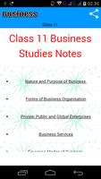 Class 11 Business Studies Note پوسٹر
