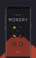Retro Golden Industry Icon Pack poster