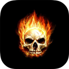 Fire Skulls Live Wallpaper icône